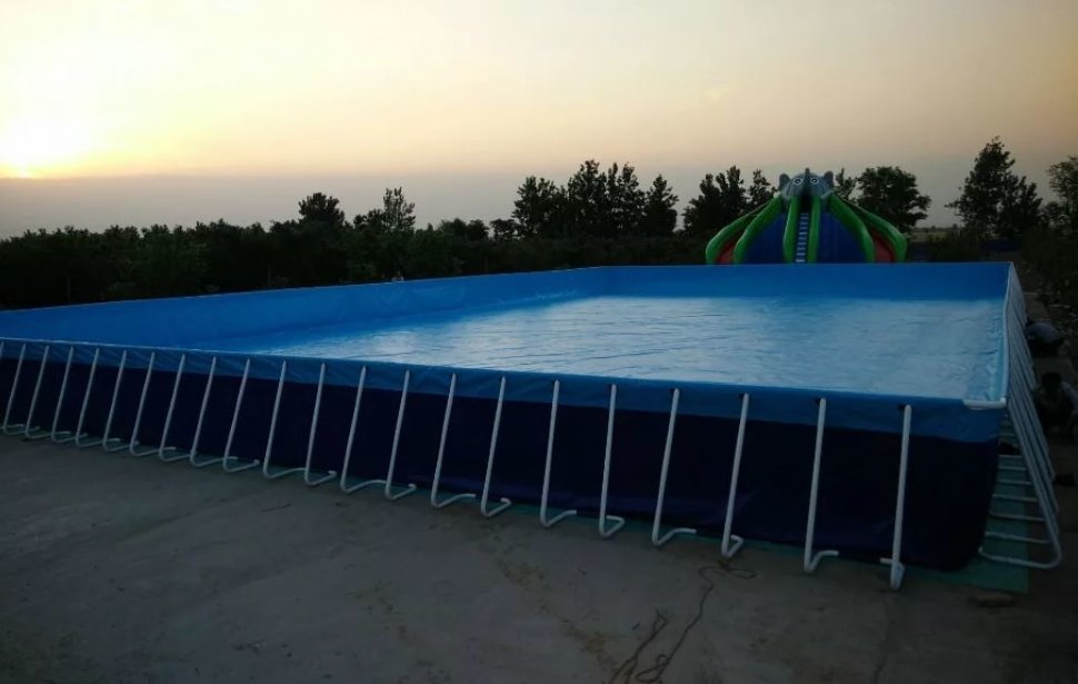 Каркасный летний бассейн для соревнований 10 x 15 x 1 м (рис.3)